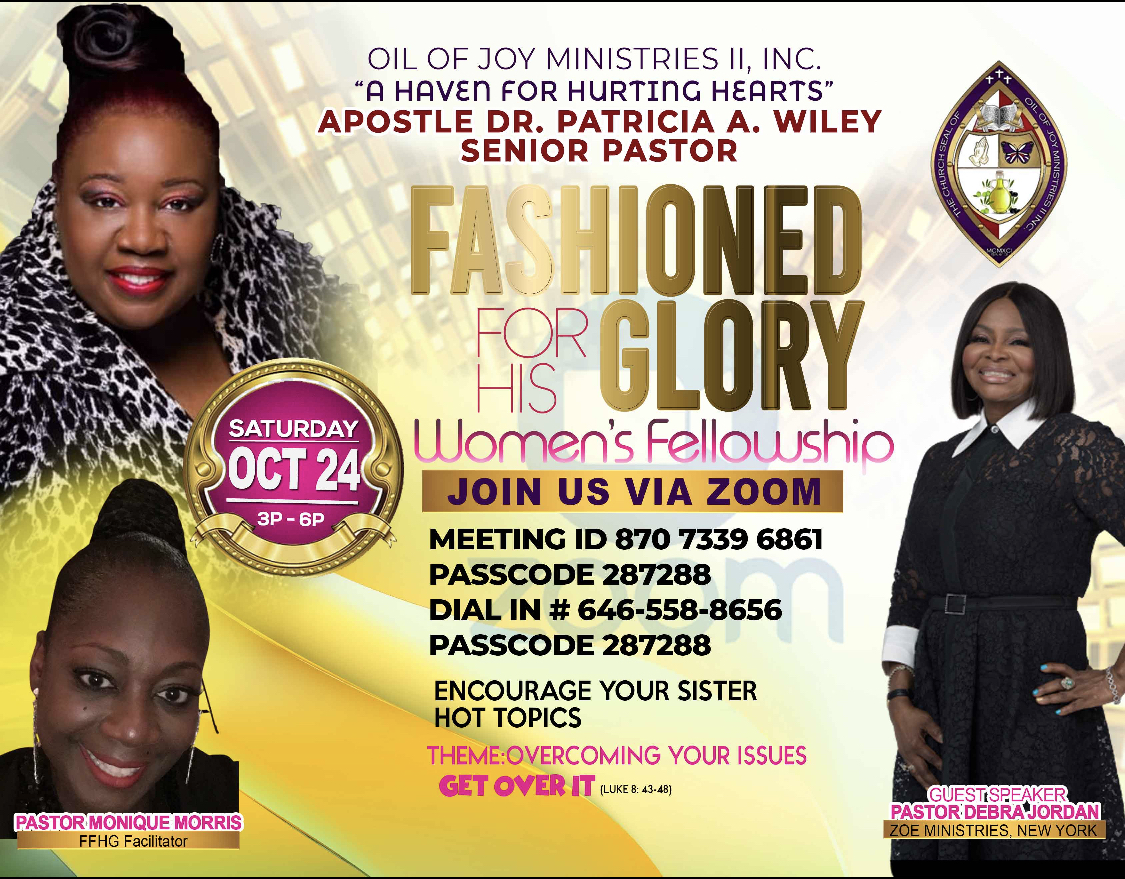 Fashioned For His Glory Women Fellowship